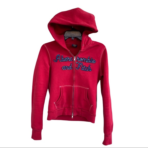 Abercrombie and Fitch women full Zip hoodie Jacket size Fits S slim fit - Picture 2 of 11